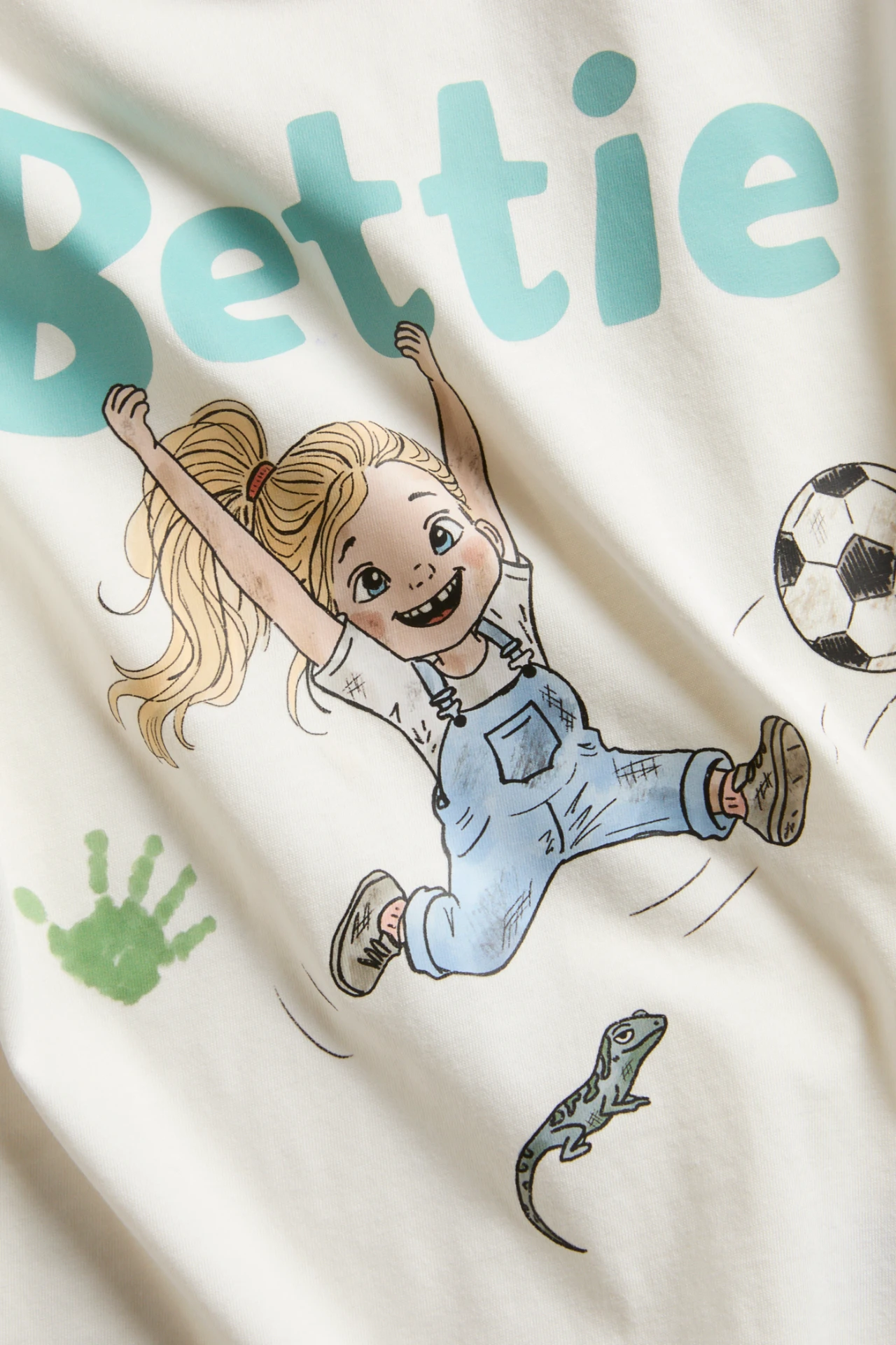 Närbild av Bettie-illustrationen